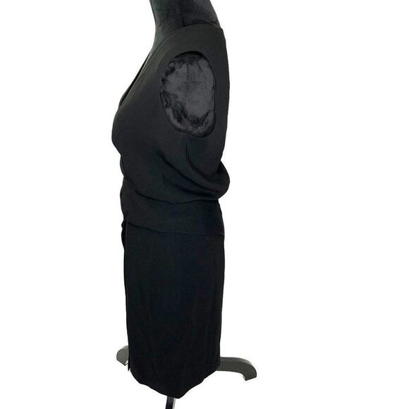 Diane Von Furstenberg Sleeveless Knee Length Black Dress Size 4 - Picture 3 of 7
